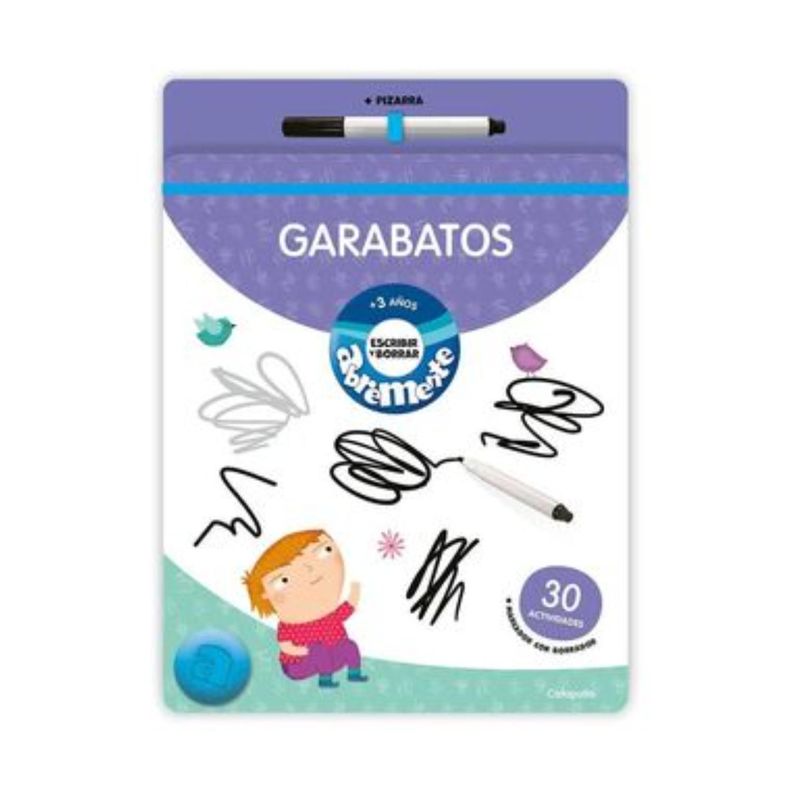 Abremente Escribir Y Borrar - Garabatos Blanco