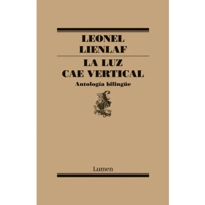 La Luz Cae Vertical Antologia Bilingue Blanco