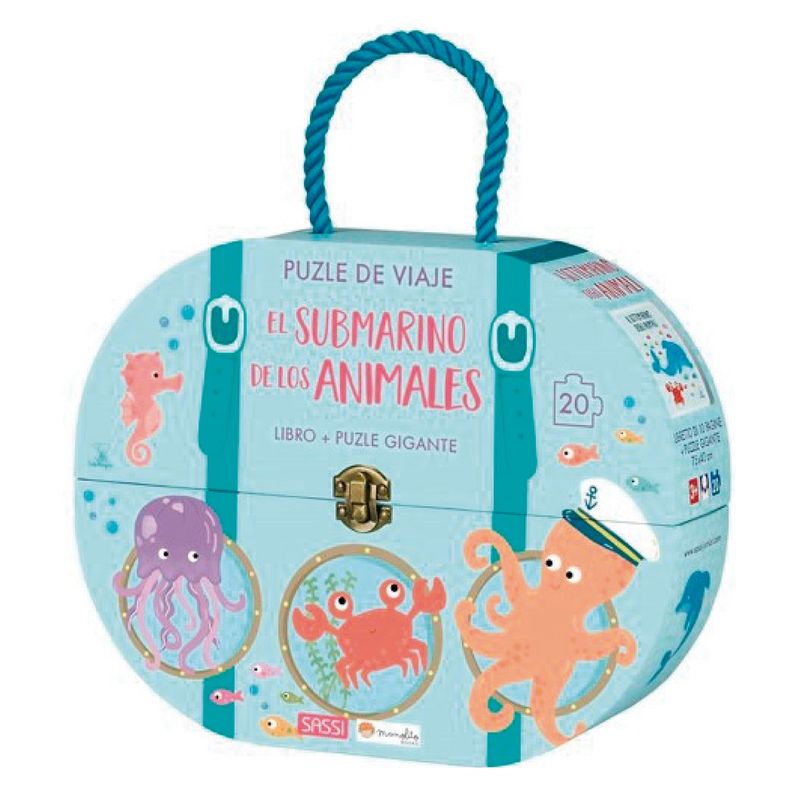 Libro y Puzzle El Submarino De Los Animales-1