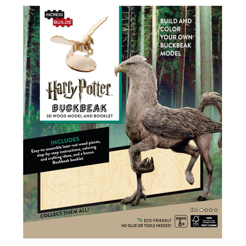 Harry Potter: Buckbeak - Libro y Modelo Armable En Madera-0