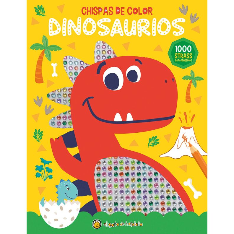 Chispas De Color: Dinosaurios Blanco