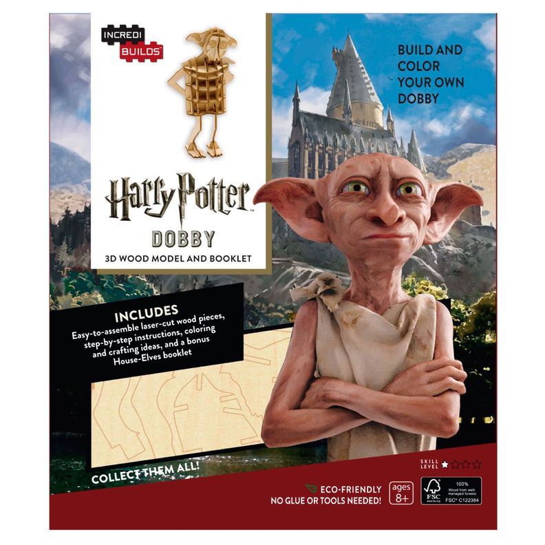 Harry Potter Dobby Libro y Modelo Armable-0