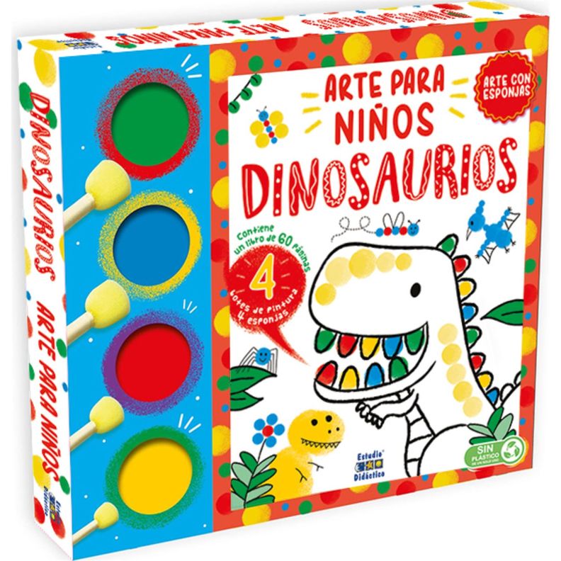 Dinosaurios-Arte Con Esponjas-
