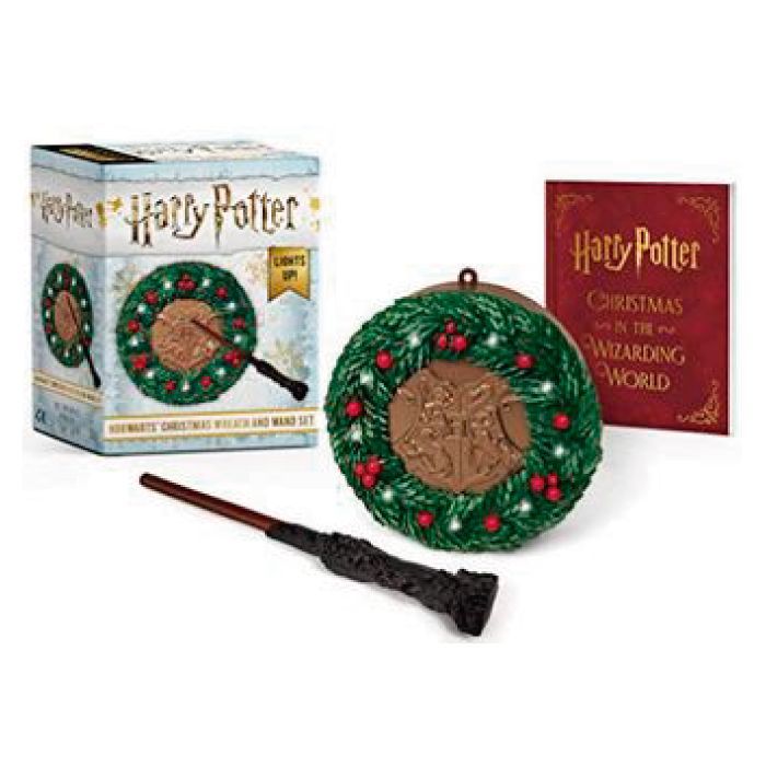 Figura Harry Potter Hogwarts Christmas Wreath And Wand-0