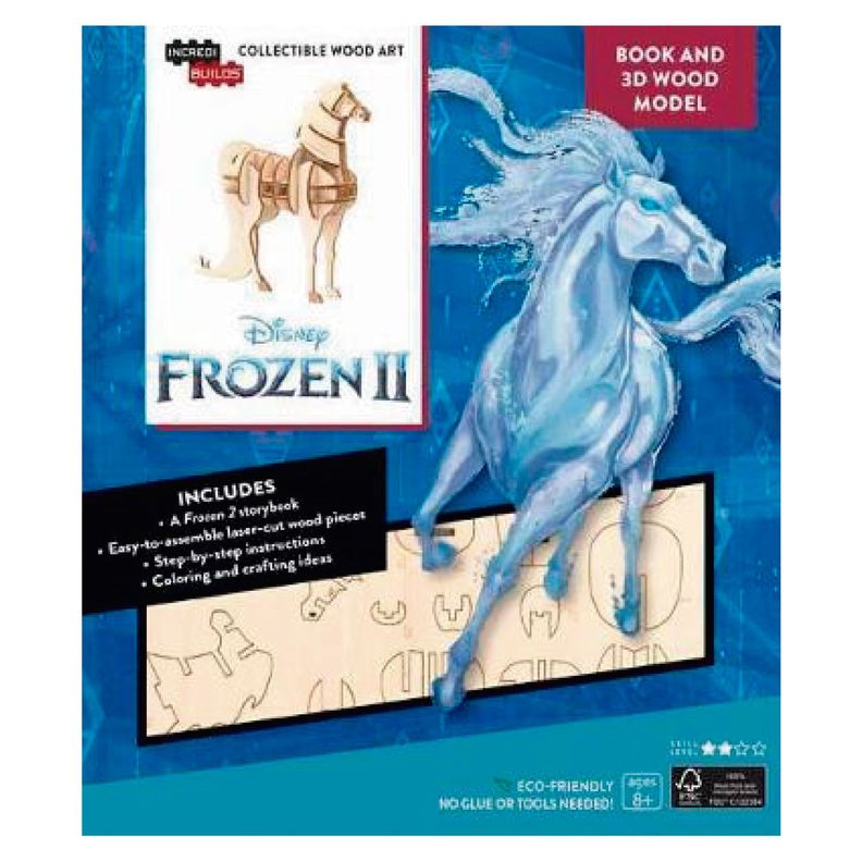 Frozen 2 Water Nokk Libro y Modelo Armable En Madera-0
