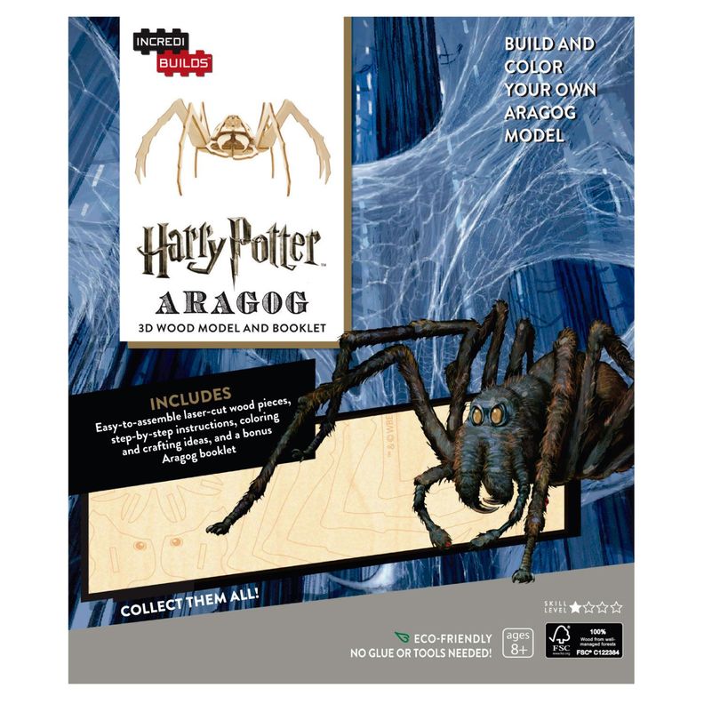 Harry Potter: Aragog - Libro y Modelo Armable En Madera-0