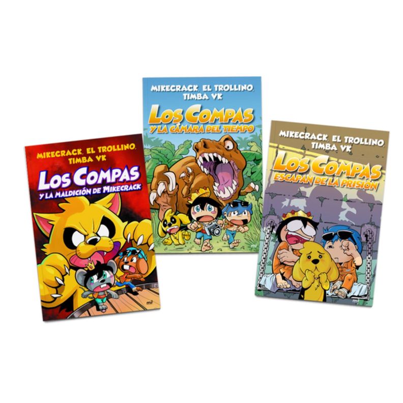 Pack Los Compas (3 tomos) Los compas y la maldición de Mikecrack -0
