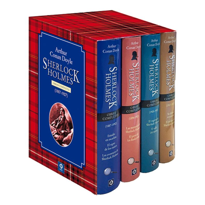Sherlock Holmes Obras Completas 4 Volumenes Blanco