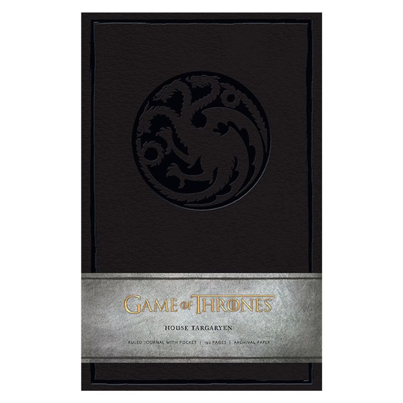 Libreta Game Of Thrones: House Targaryen Tapa Dura Lujo Medium Blanco