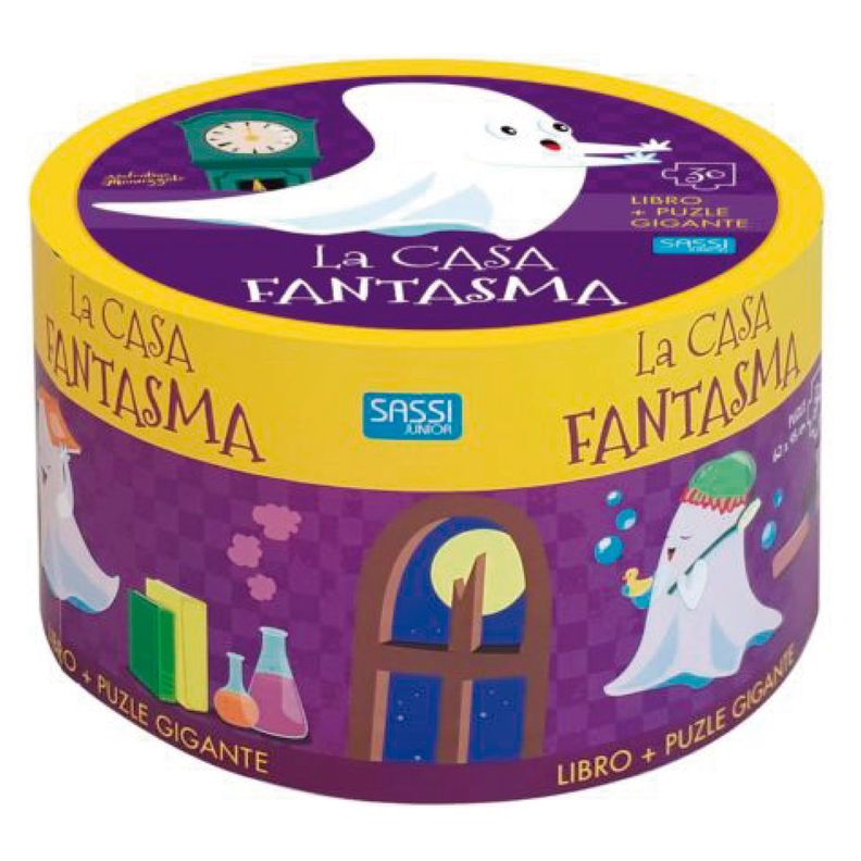 Libro y Puzzle La Casa Fantasma Blanco