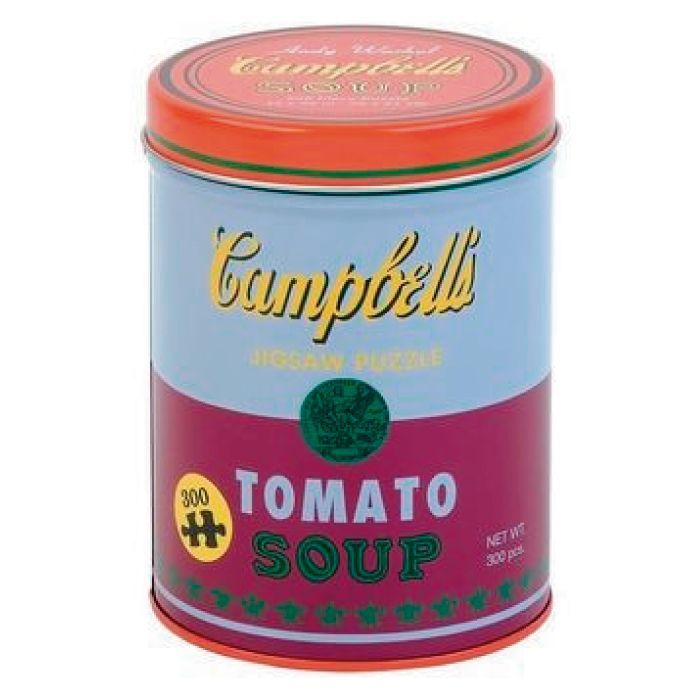 Rompecabeza Andy Warhol: Lata Campbell Soup - 300 Piezas Blanco S
