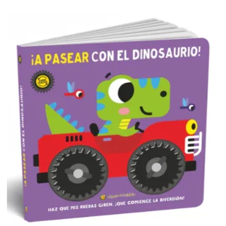 A Pasear Con El Dinosauris Sobre Ruedas Blanco