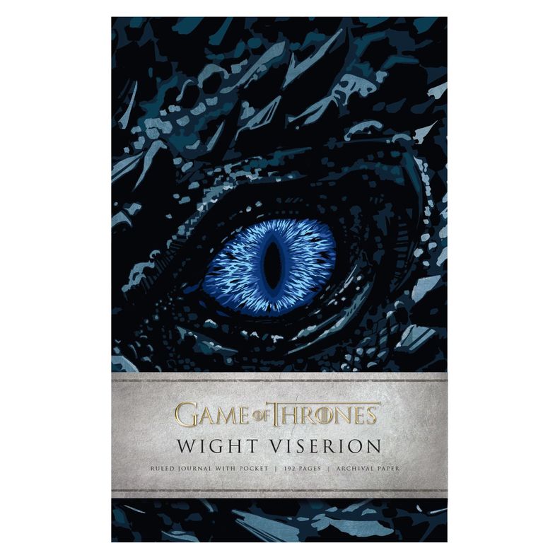 Libreta Game Of Thrones Wight Viserion Tapa Dura Lujo Medium Blanco