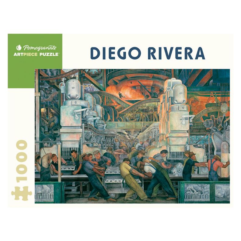 Rompecabeza Diego Rivera: Troit Industry - 1000 Piezas Blanco S