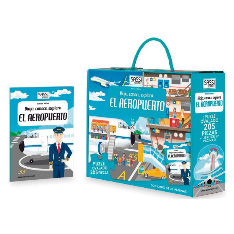 Libro y Puzzle Aeropuerto Blanco