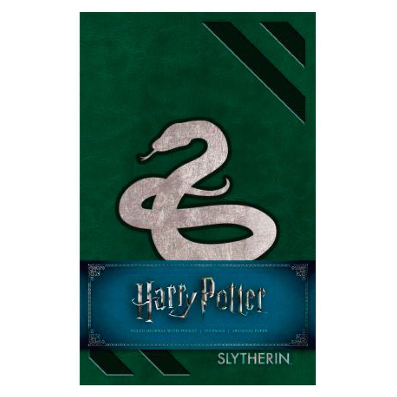 Libreta Harry Potter Slytherin Medium Tapa Dura Blanco