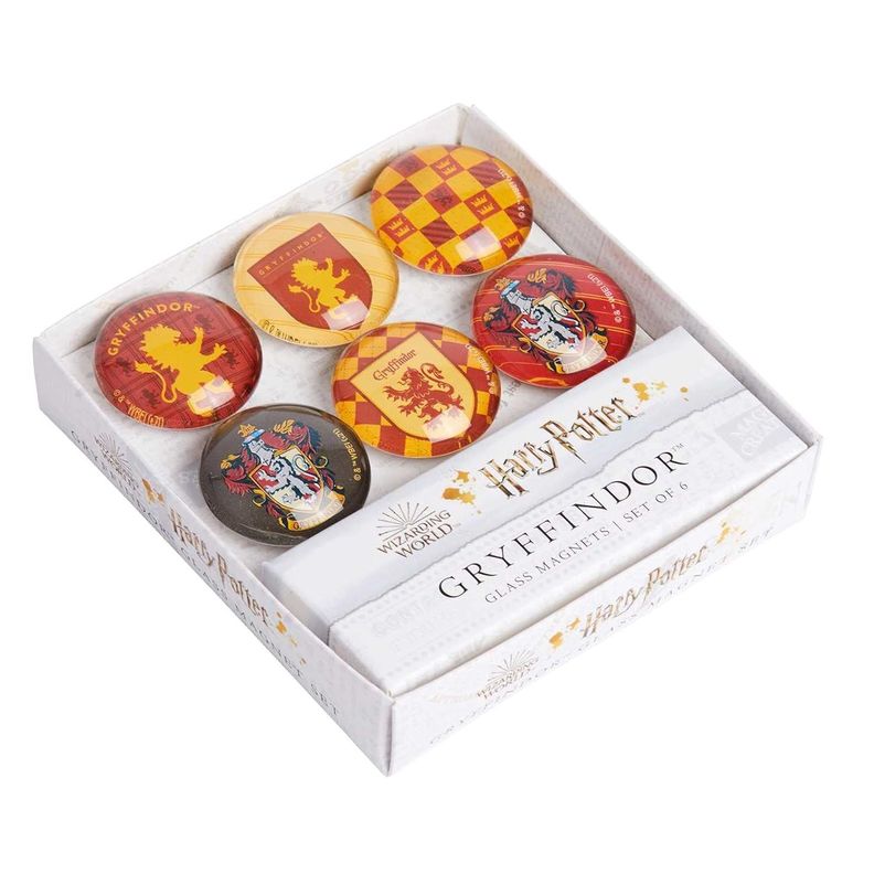 Harry Potter: Gryffindor Glass Magnet Set (Set Of 6)-0