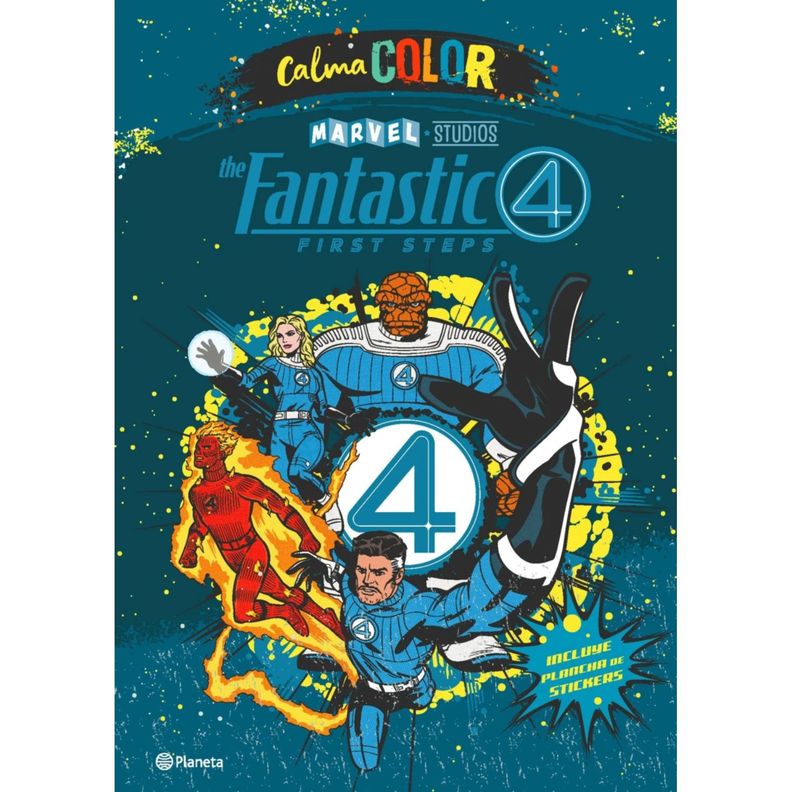 Calma Color. Los 4 Fantasticos. Primeros Pasos Blanco