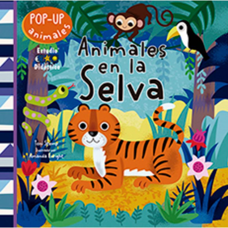 Animales En La Selva (Pop-Up Animales) Blanco