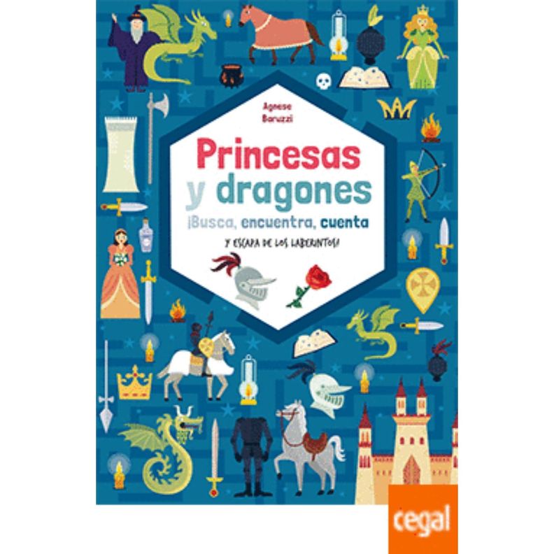 Princesas Y Dragones, Busca, Encuentra, Cuenta Blanco