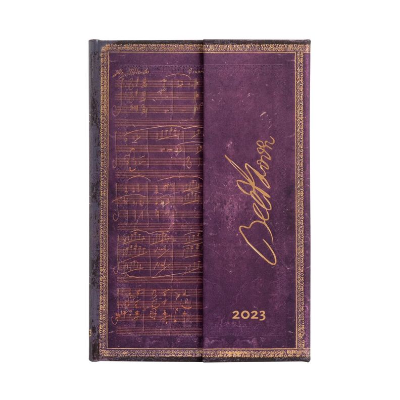 Agenda 2023 Beethoven, Violin, Tapa Dura, Vista Semanal, Mini Blanco