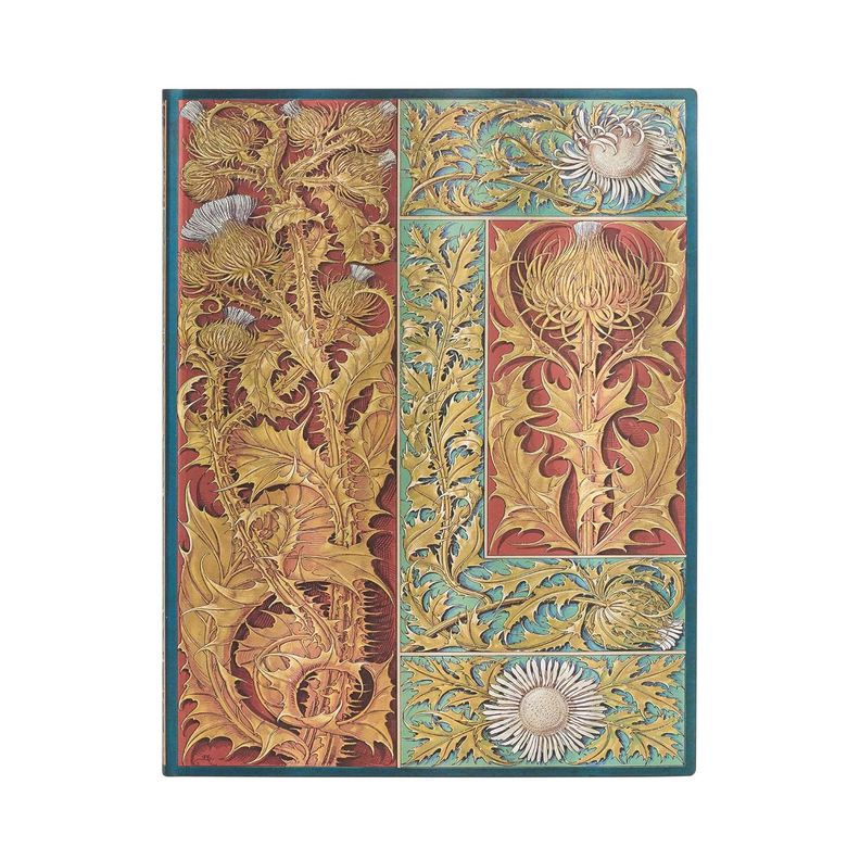 Libreta Cardo Silvestre Botanica Ultra Lineas Tapa Flexible Blanco