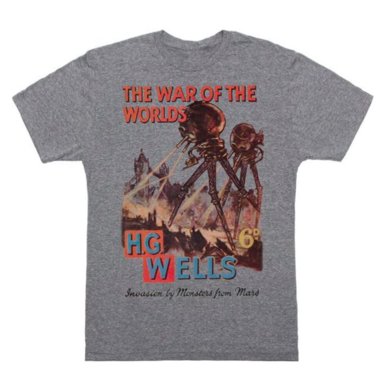 Polera La Guerra De Los Mundos Large Gris L