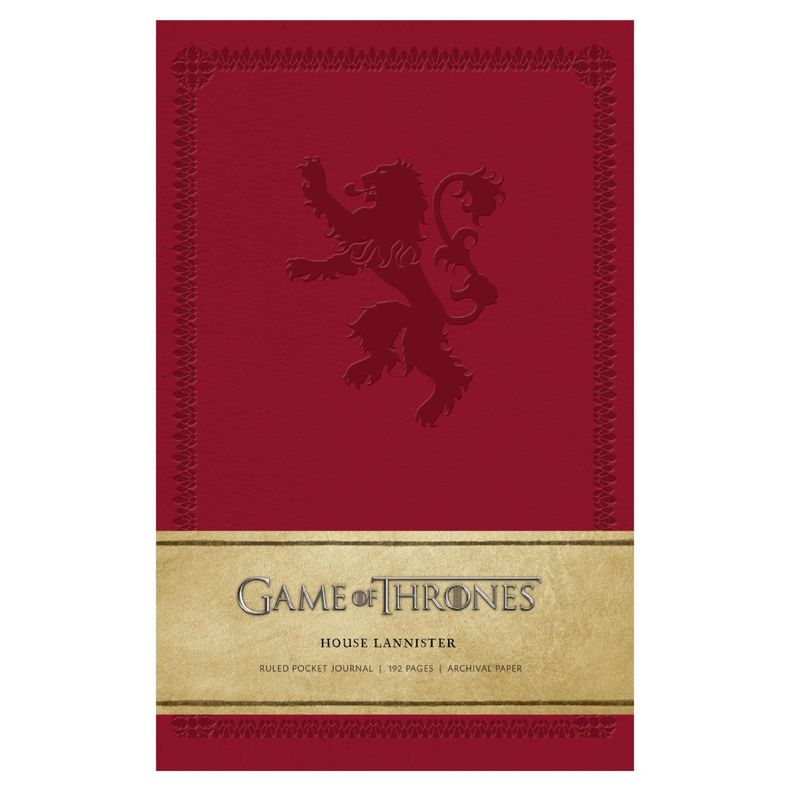 Libreta Game Of Thrones: House Lannister Lujo Tapa Dura Bolsillo-0