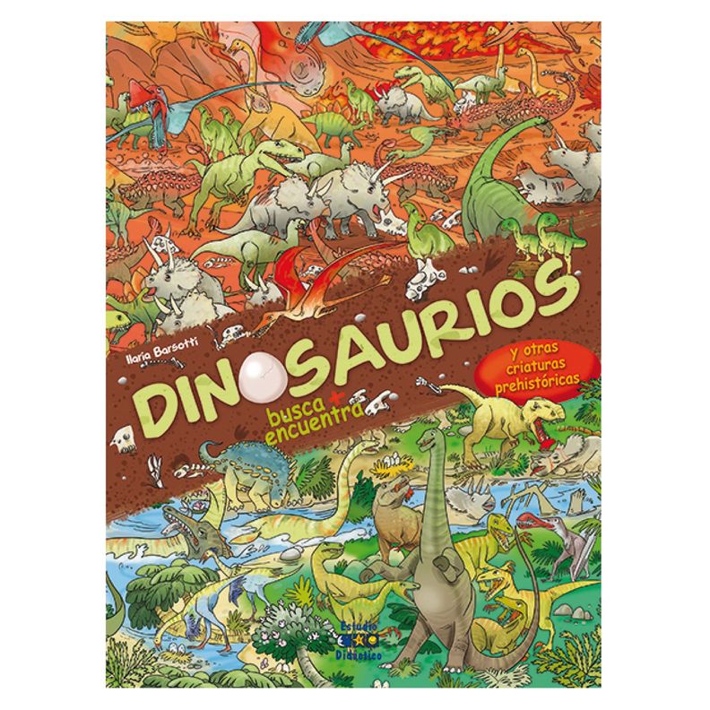 Dinosaurios. Busca, Encuentra y Colorea-0