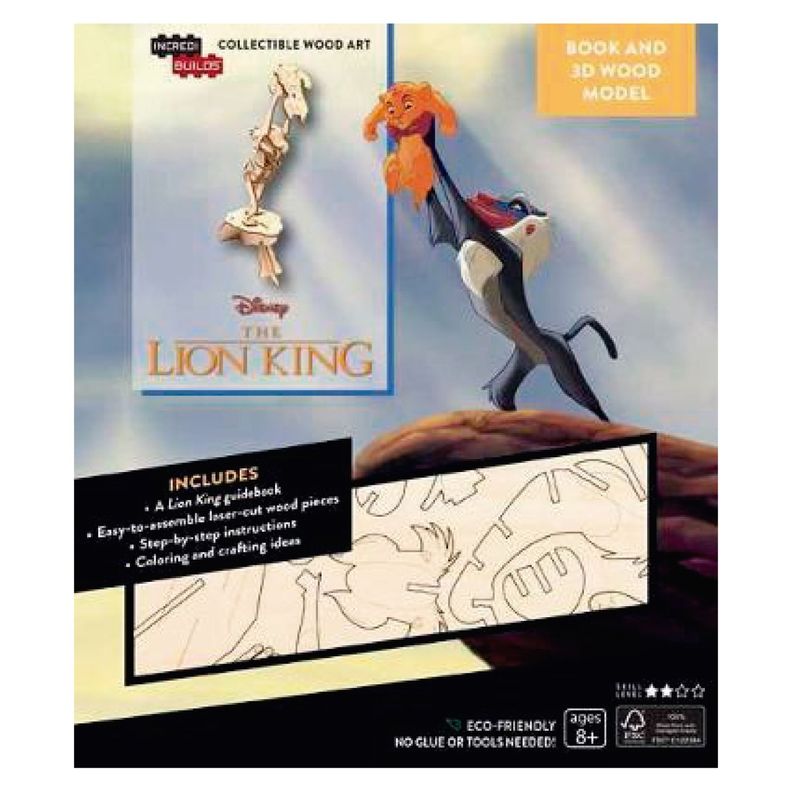Disney'S The Lion King Libro y Modelo Armable En Madera-0