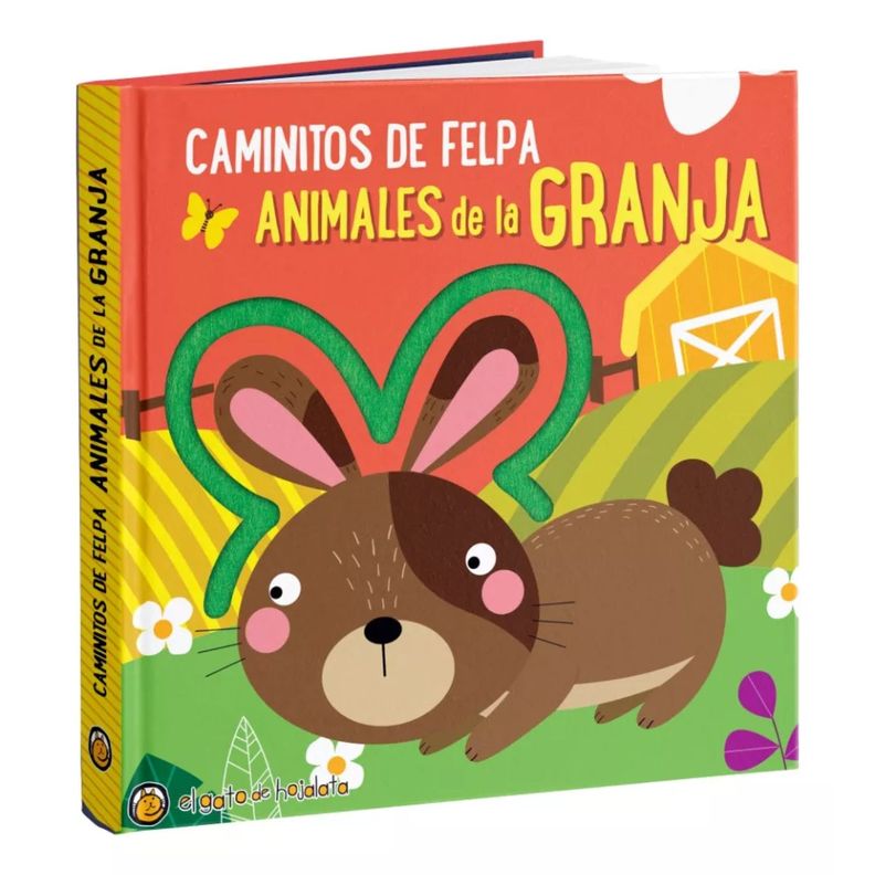 Caminitos De Felpa Animales De La Granja Blanco
