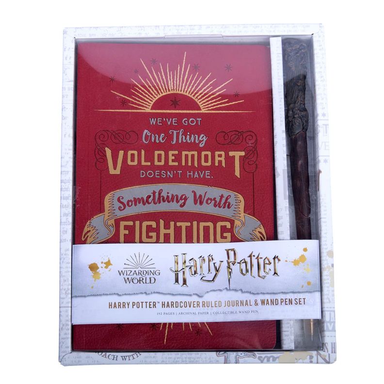 Harry Potter Set Bolígrafo Varita y Libreta Tapa Dura Harry Potter-0