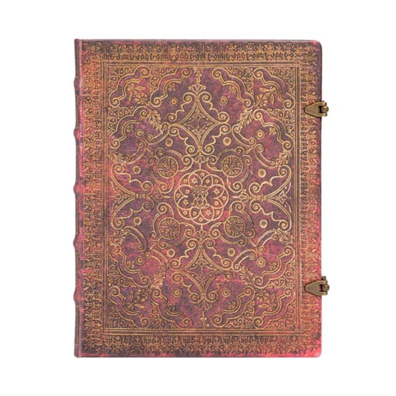Libreta Equinoxe, Carmine Ultra Tapa Dura Con Lineas-0