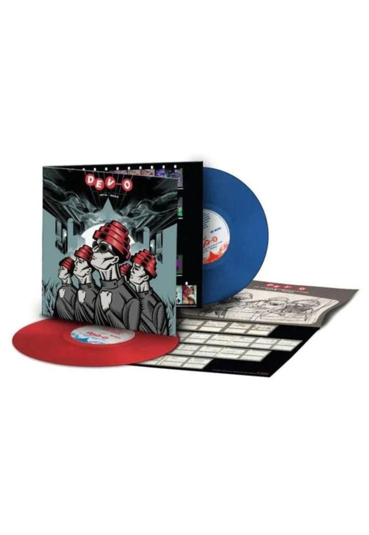 DEVO - 50 YEARS OF DE-EVOLUTION 1973-2023 (RED & BLUE VINYL) (2LP) | VINILO-1