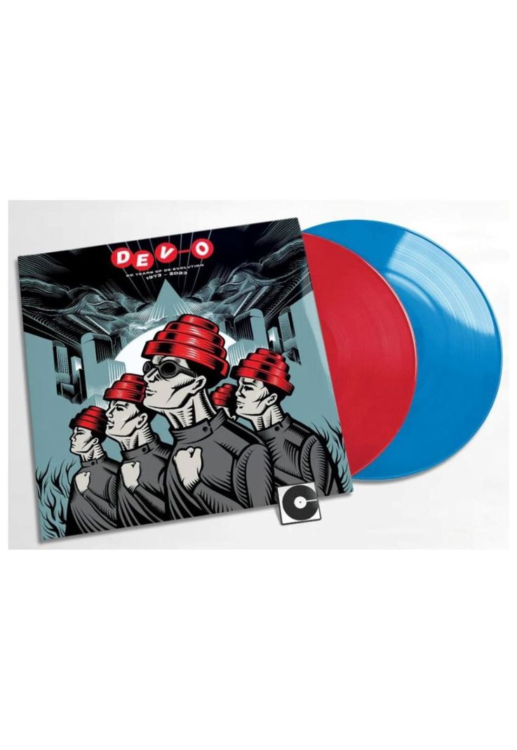 DEVO - 50 YEARS OF DE-EVOLUTION 1973-2023 (RED & BLUE VINYL) (2LP) | VINILO-2