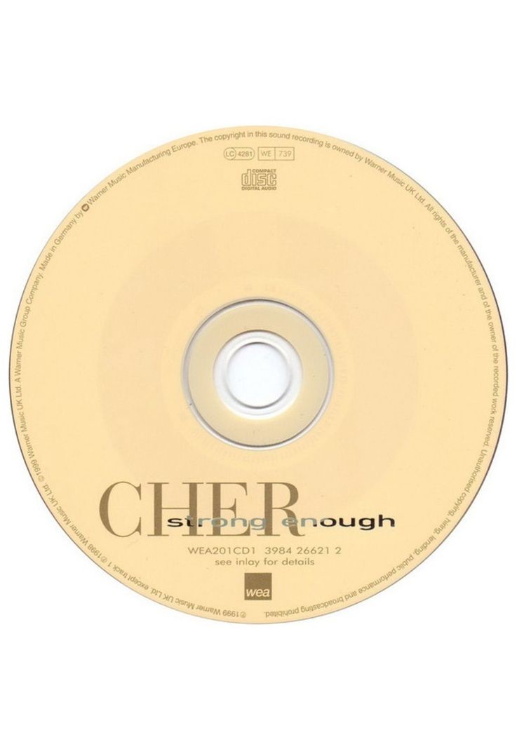 CHER - STRONG ENOUGH | CD SINGLE USADO-2