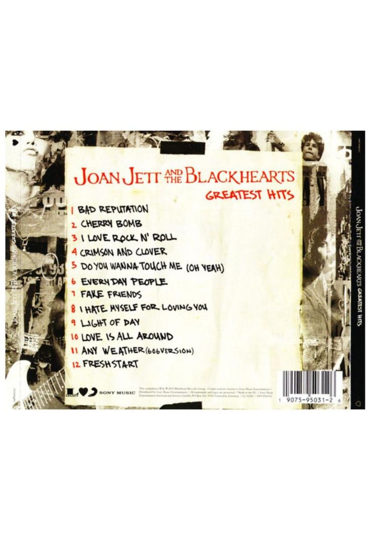 JOAN JETT & THE BLACKHEARTS - GREATEST HITS | CD-1