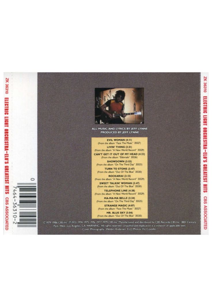 ELECTRIC LIGHT ORCHESTRA - ELO'S GREATEST HITS | CD USADO-1