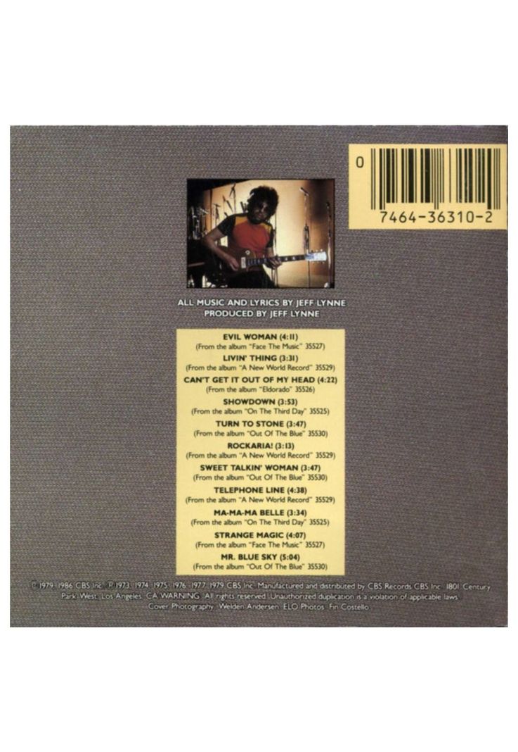 ELECTRIC LIGHT ORCHESTRA - ELO'S GREATEST HITS | CD USADO-2