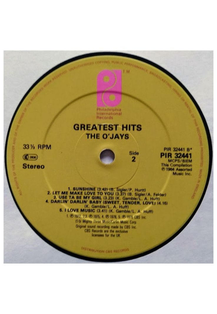 THE O'JAYS - GREATEST HITS | VINILO USADO-3