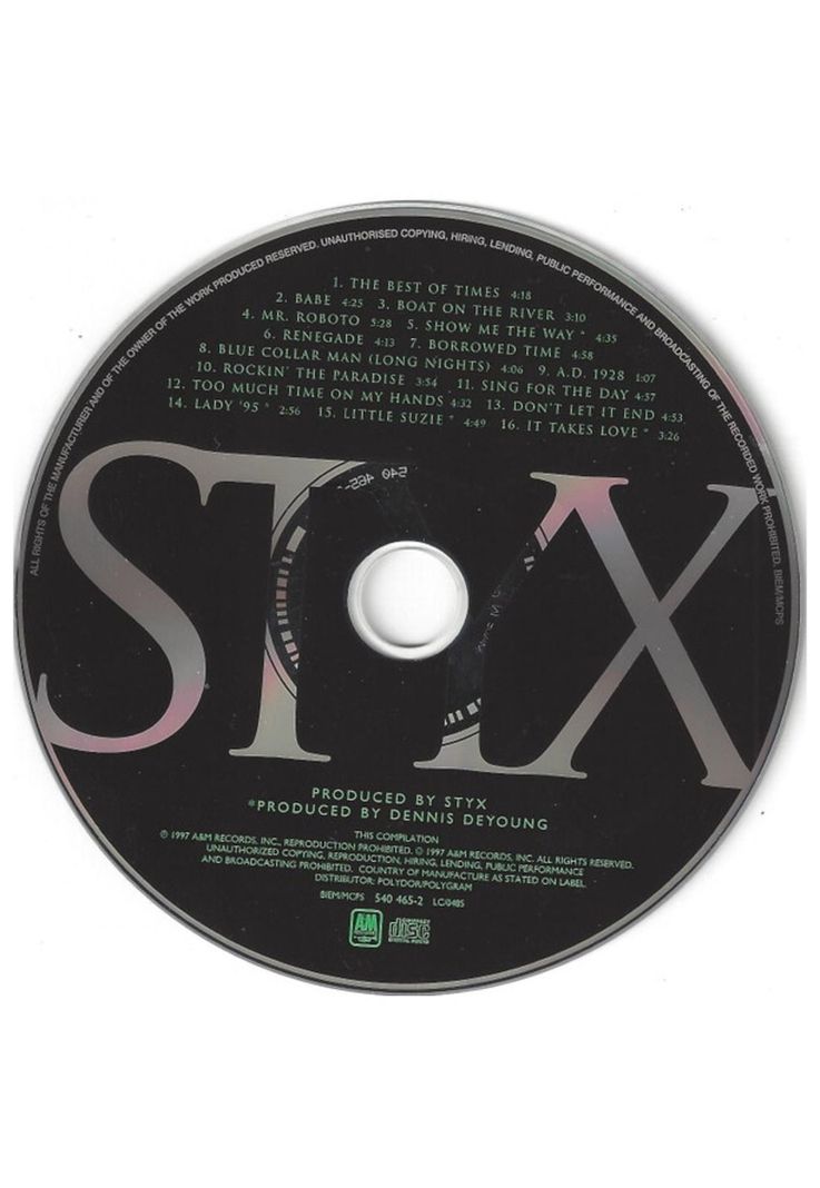 STYX - BEST OF TIMES: THE BEST OF | CD-2