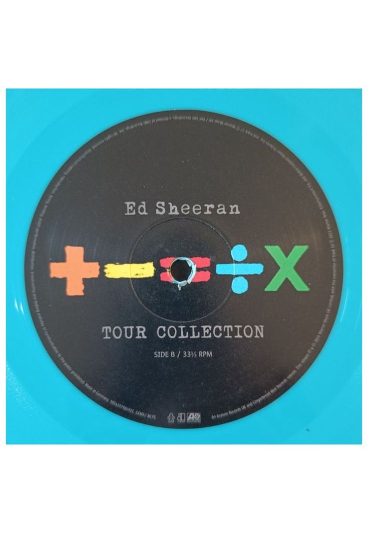 ED SHEERAN 2LP +-=÷× (TOUR COLLECTION) ED SHEERAN - +-=÷× (TOUR COLLECTION) (2LP) (BRIGHT BLUE VINYL