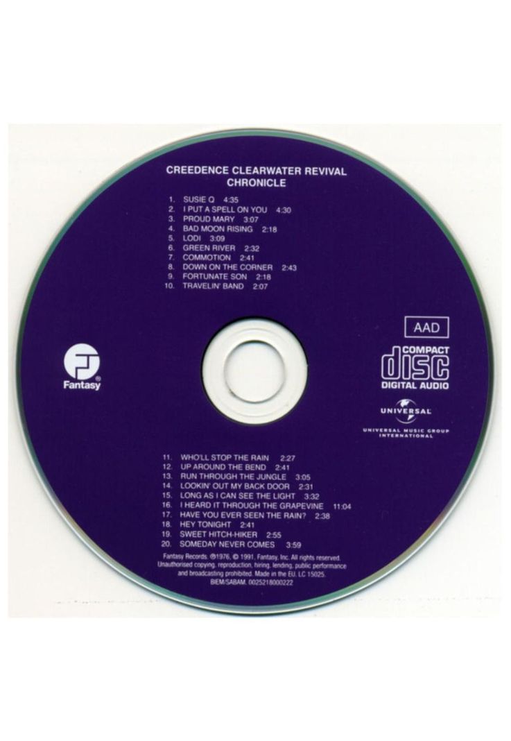 CREEDENCE  - CHRONICLE VOL.1: 20 GREATEST HITS | CD-2