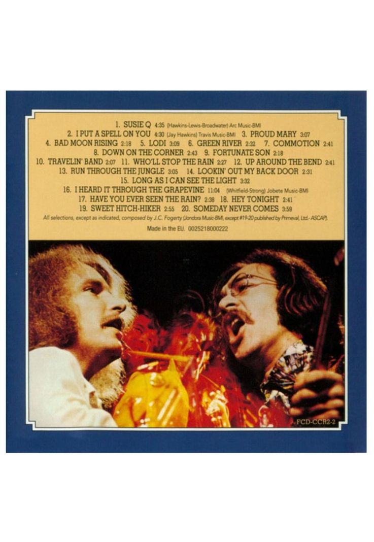 CREEDENCE  - CHRONICLE VOL.1: 20 GREATEST HITS | CD-3
