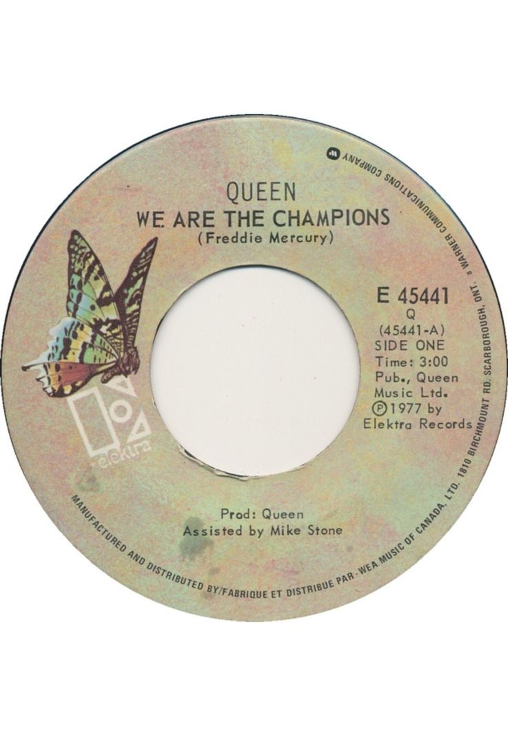 QUEEN - WE WILL ROCK YOU/WE ARE THE CHAMPIONS | 7" SINGLE VINILO USADO-0