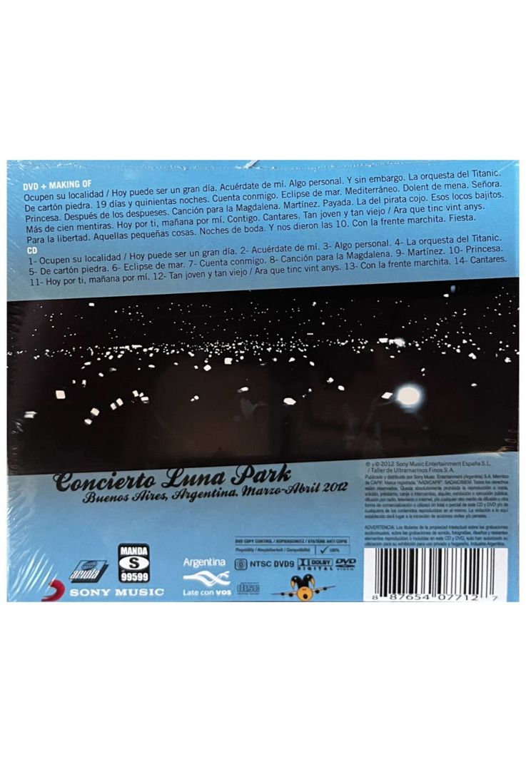 SERRAT & SABINA - SERRAT Y SABINA EN EL LUNA PARK (CD+DVD) | CD-1