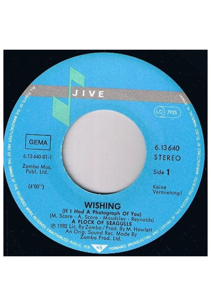 A FLOCK OF SEAGULLS - WISHING | 7'' SINGLE VINILO USADO-2