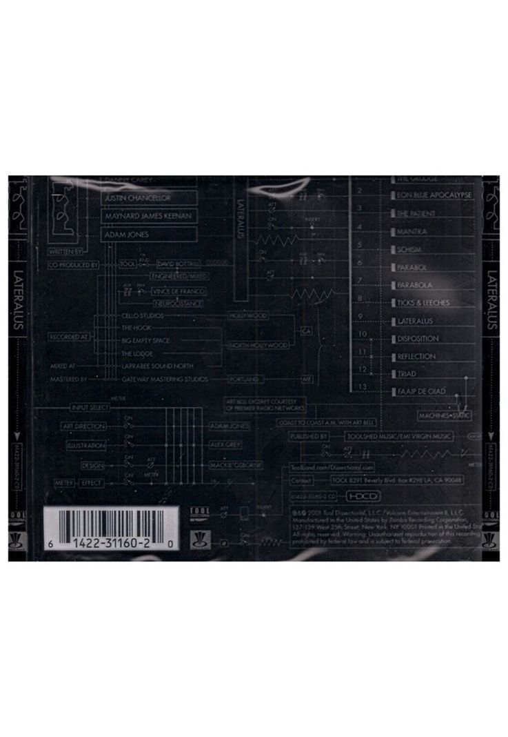 TOOL - LATERALUS | CD Hitway Music | Paris.cl