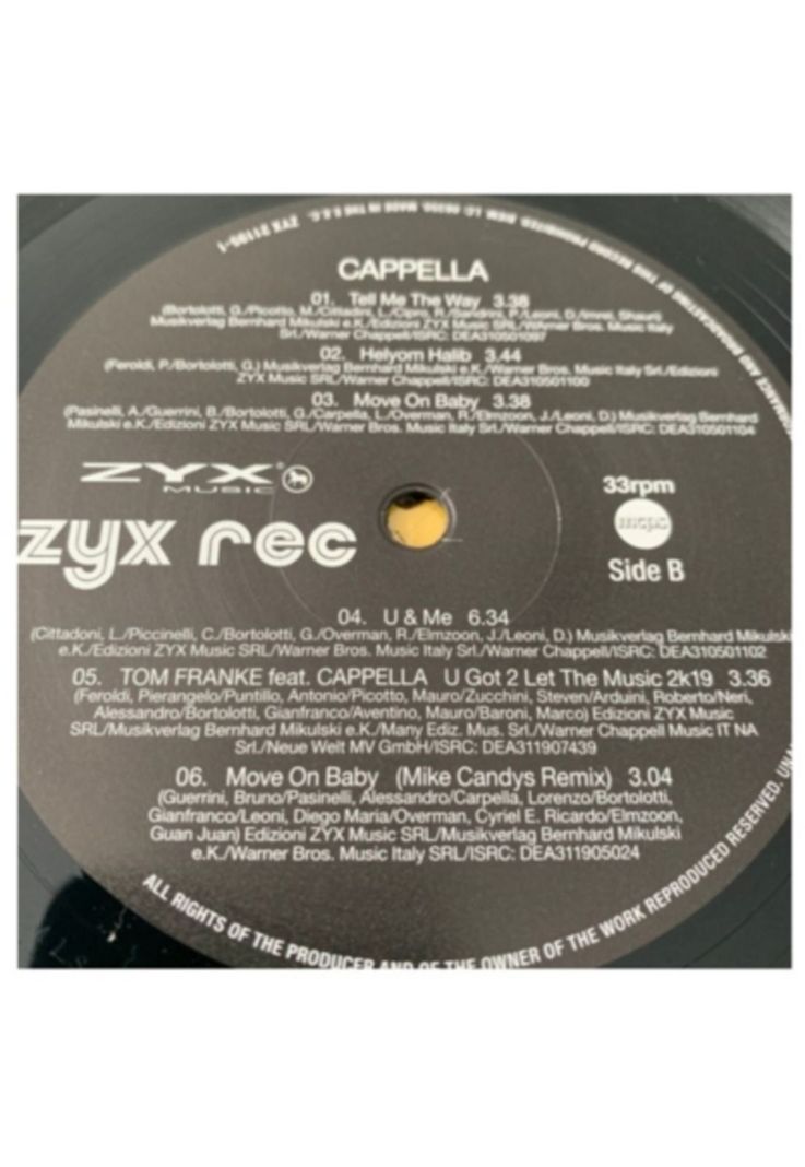 CAPPELLA - GREATEST HITS VINILO-3