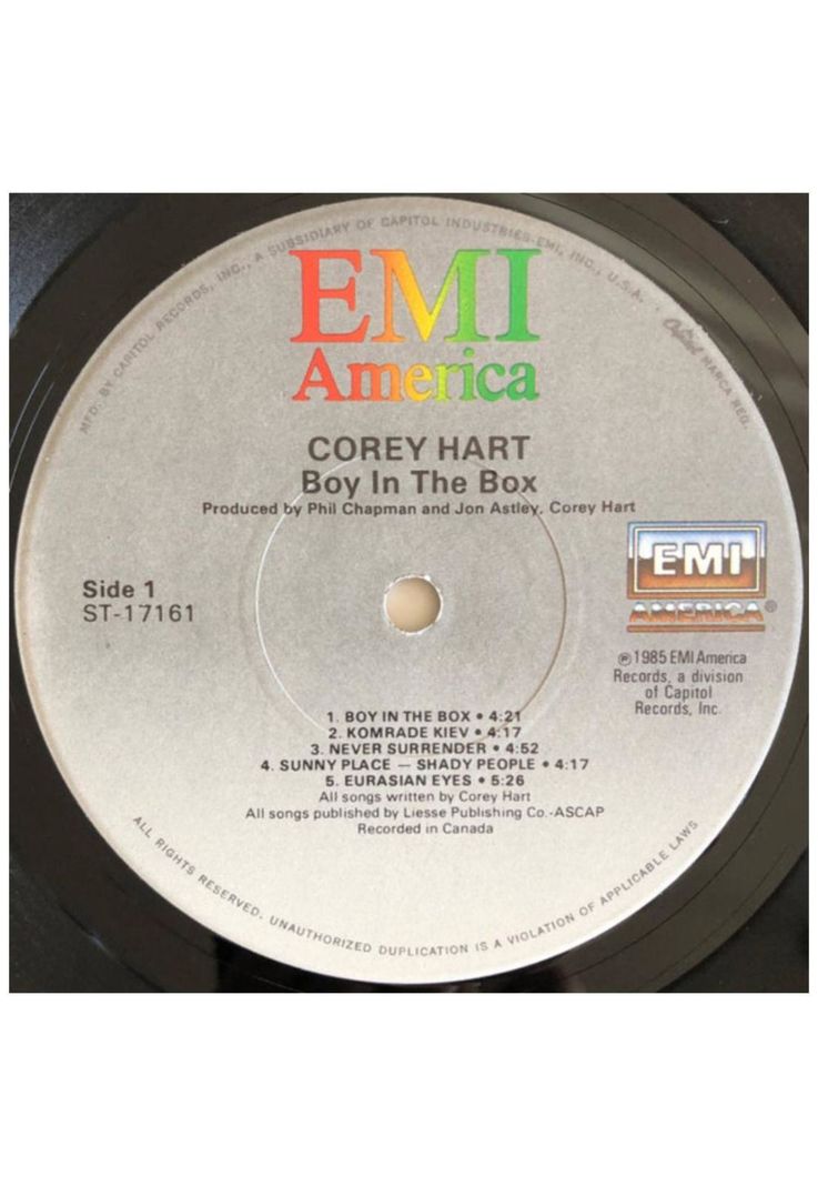 COREY HART  - BOY IN THE BOX | VINILO-3